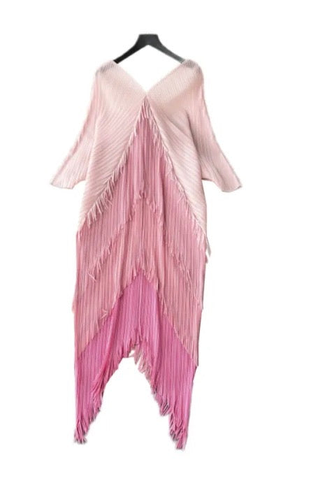 Fringe Multi-layer Stretch Dress