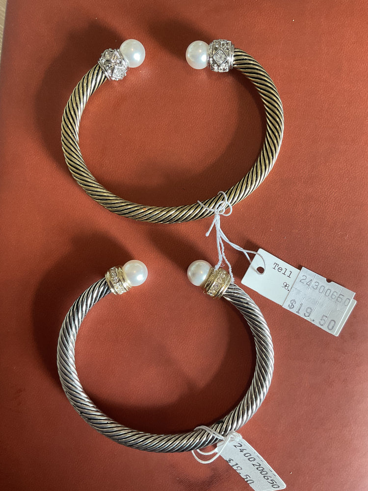 Designer Pearl Ends Cuff