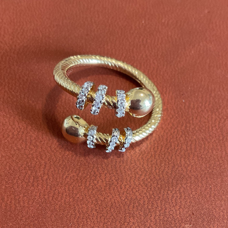 Designer Nail Ends Ring