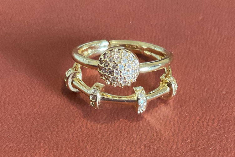 Double Layer Circle Ring