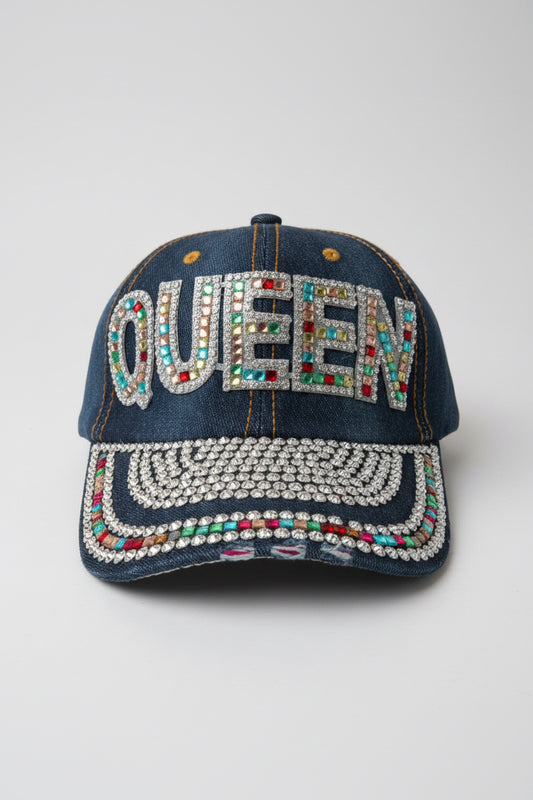 Multicolor Queen Denim Hat