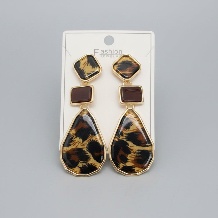 Leopard Statement Earrings