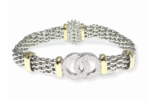 Magnetic Designer Double Circle Bracelet
