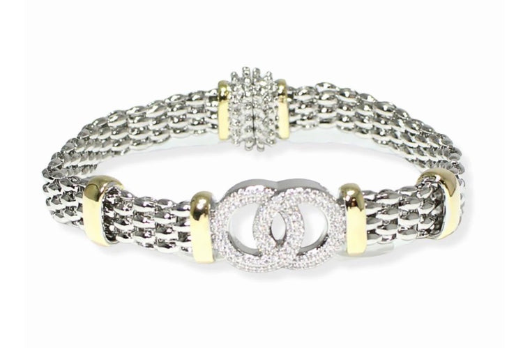 Magnetic Designer Double Circle Bracelet
