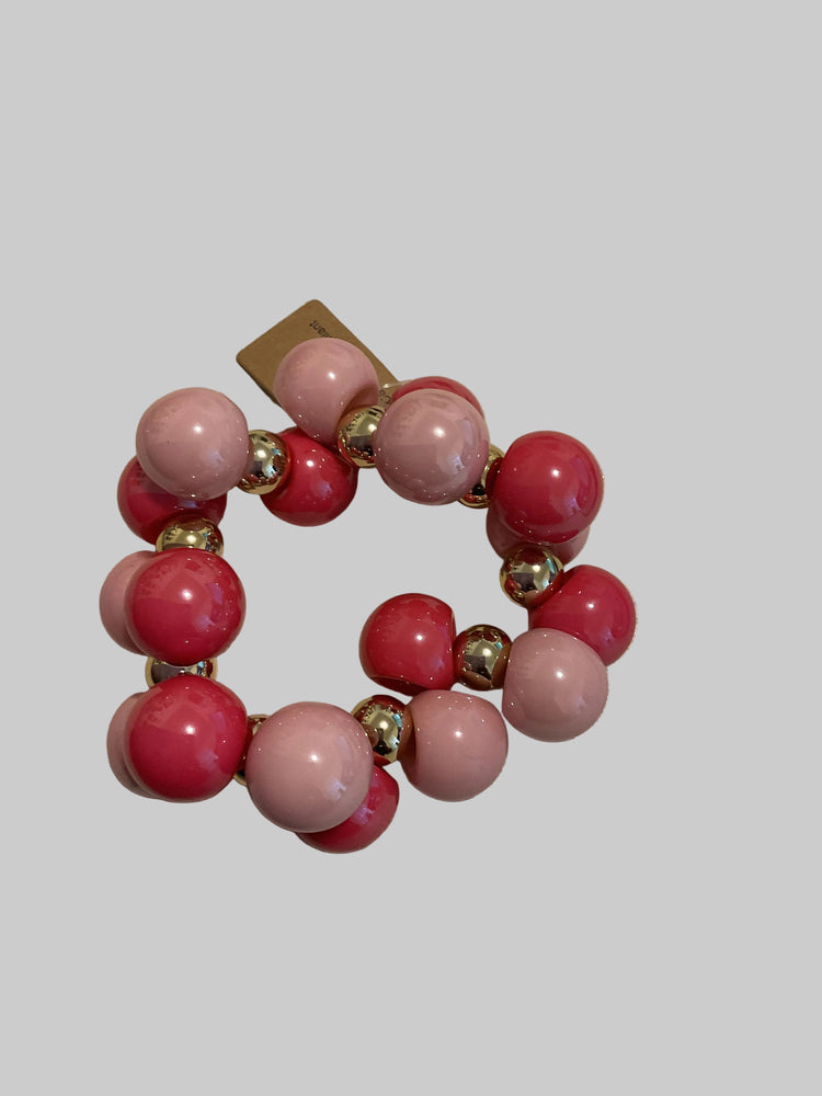 Pink Mix Bubble Stretch Bracelet