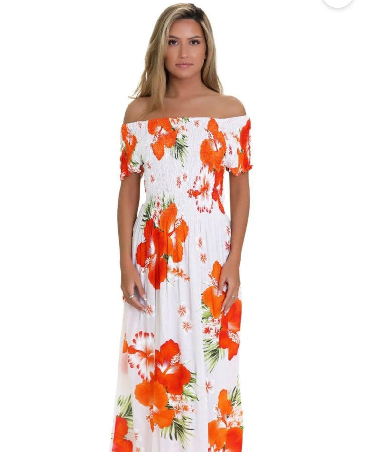 Floral Smock Stretchy Sundress