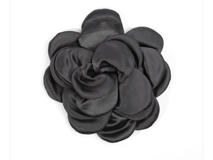 Fabric flower brooch