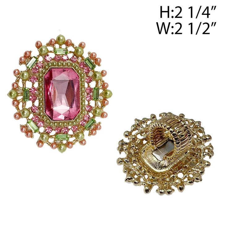 Large Statement Stone Ring