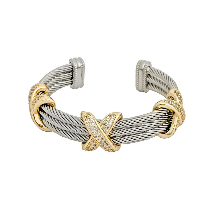Designer Cuff X Bracelet