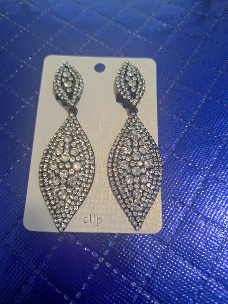 Diamond Shaped Clip On Earring