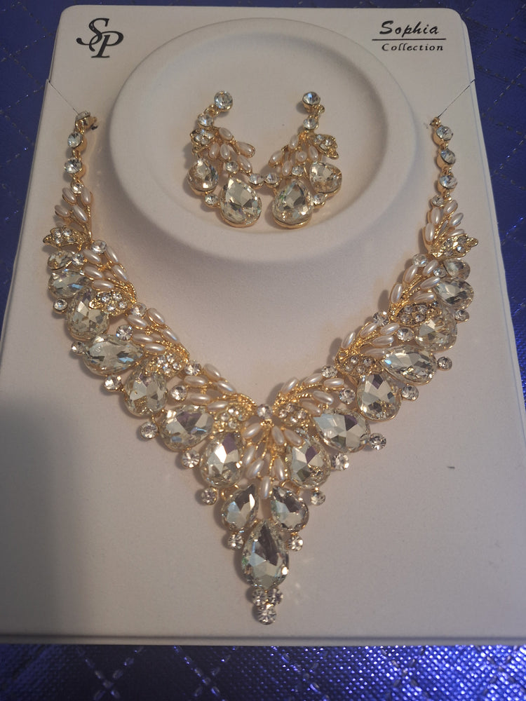 Elegant Rhinestone Necklace Sets