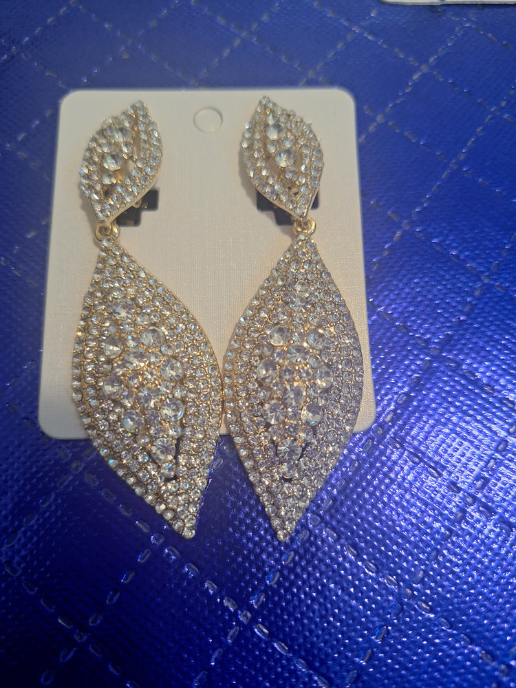 Diamond Shaped Clip On Earring