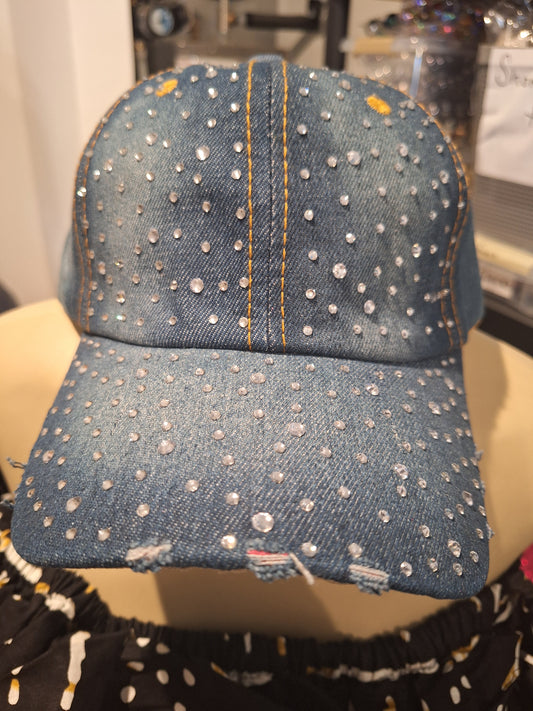 Glam Denim Cap