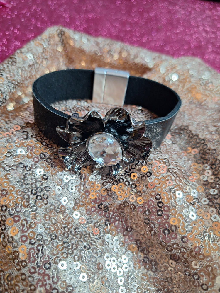 Jewel Flower Magnetic Bracelets