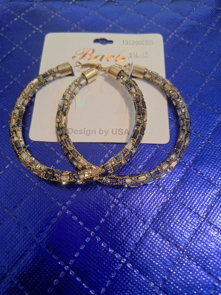 Large Gold Mix Hoops