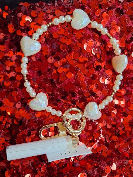 Pearl Wristlet  Keychain